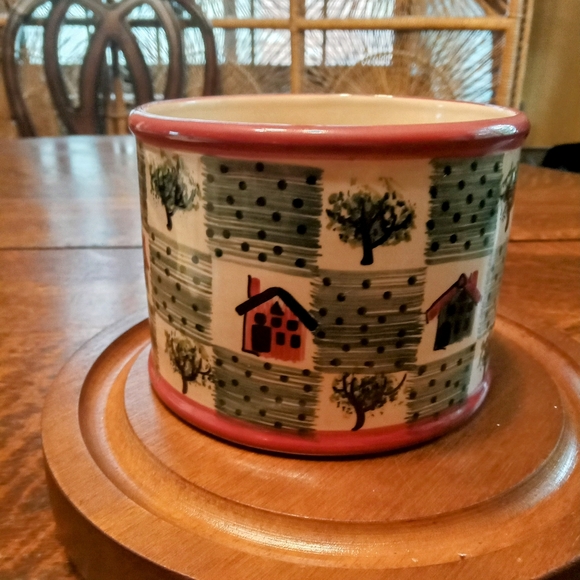 Blue Sky Authentic Stoneware Candle Holder Cottagecore Country Decor - Picture 3 of 7